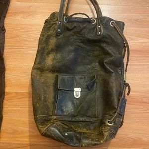 Brown Leather Satchel Bag